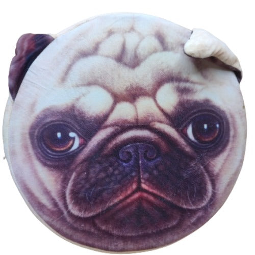 3D Dog Lovers Cushion | Kids Soft Velvet Animal Shape Huggable Cushion