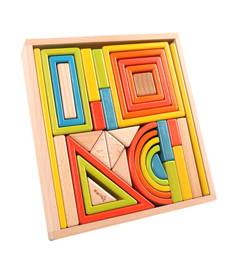 Rainbow Nesting Blocks | Colorful Stacking & Sorting Educational Toy for Kids