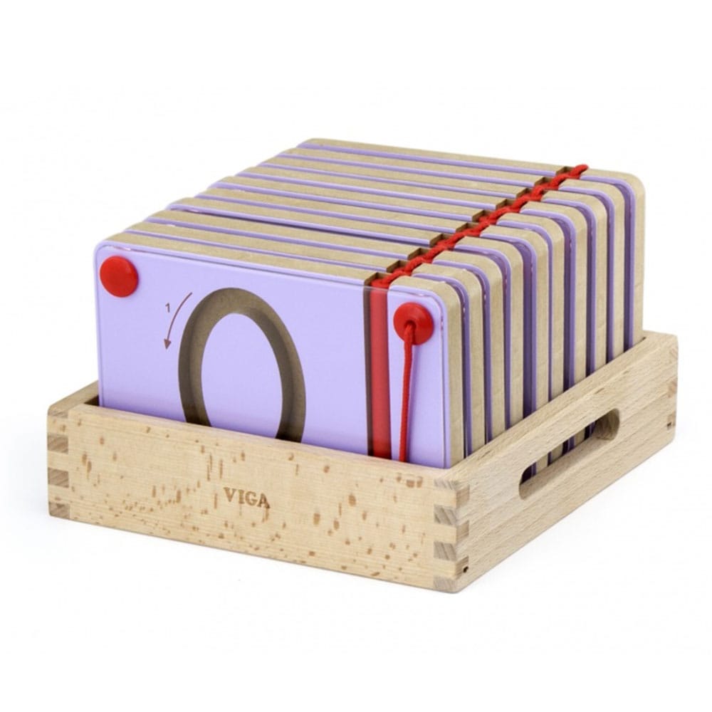 Magnetic Writing Board Numbers 10 Pcs | Montessori Number Tracing Toy Kids