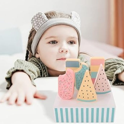 Wooden Popsicle Box Set | Kids Pretend Play Ice Cream Toy Storage Box