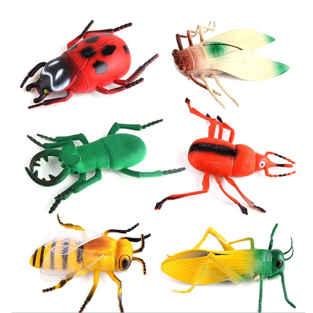 Big Size Realistic Insects Toys Set of 6 | Educational Bug Learning Toys for Kids