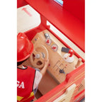 Large Super Fire Engine Play Set Kids | Wooden Fire Truck Activity Toy