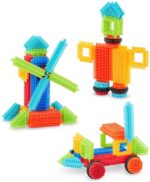 Bristle Blocks by Battat 68 Pcs | Kids STEM Creative Building Blocks Toy Set