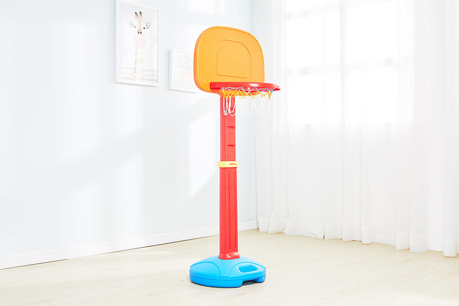 Kids Basketball Hoop Set Adjustable | Plastic Basketball Stand Toy for Ages 3–8