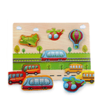 Wooden Puzzles Set of 5 | Kids Educational Fine Motor & Learning Puzzle Toys