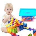 Interconnecting Bullets Stacking Blocks 105 Pcs | Kids Montessori STEM Building Toy Set