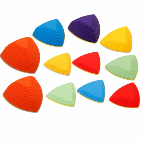 River Stone Stepping Stones Set (11 PCS) | Balance & Coordination Active Play Toy
