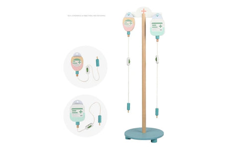 Wooden Medical Hospital Pretend Play Set Kids | Doctor Role Play Toy Station