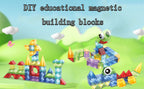 Magic Magnetic DIY Blocks 32 Pcs | Light Up Magnetic Building Toys for Kids 3+