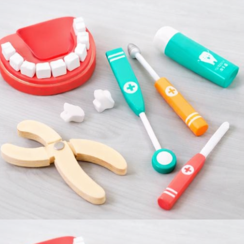 Dentist Check Teeth Doctor Simulation Funny Educational Toys For Children Kids