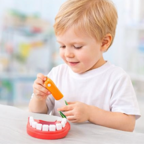 Dentist Check Teeth Doctor Set | Kids Wooden Dental Role Play Educational Toy