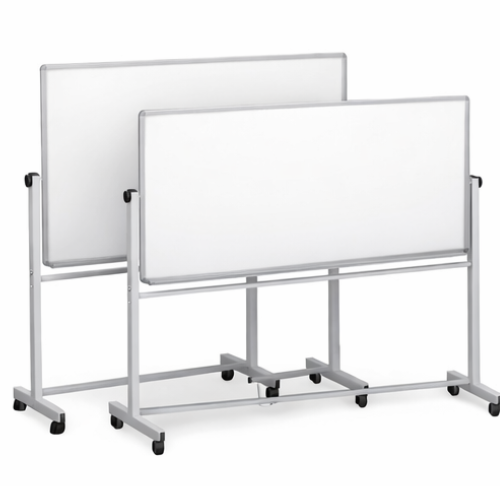 Large Double-Sided Magnetic Whiteboard with Wheels | Mobile Teaching & Office Board