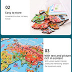Magnetic Paradise World Map Puzzle | Kids Wooden Educational Jigsaw Toy