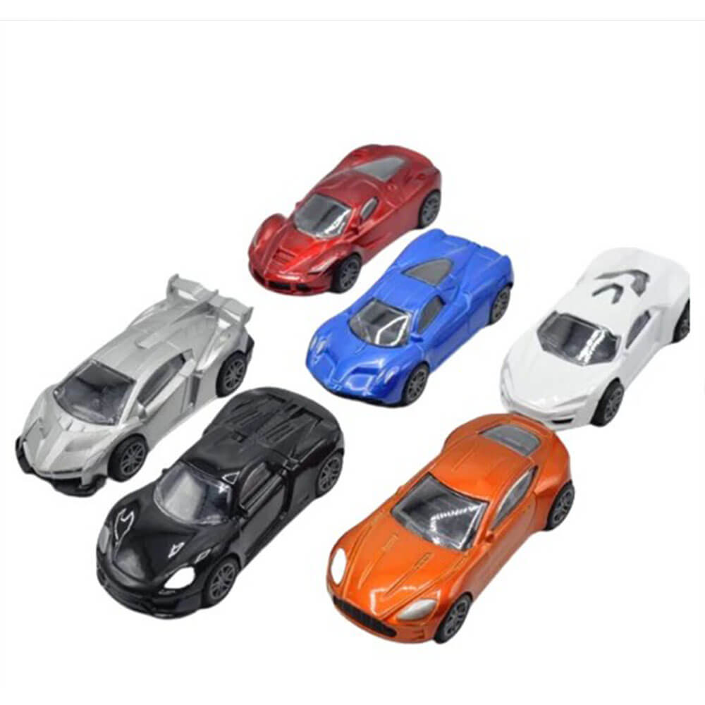 Pull Back Diecast Racing Cars Set of 6 | Kids Racing Toy Cars 3+ Years