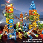 Magic Magnetic Blocks Marble Run Set 156 Pcs | STEM Building Toy for Kids