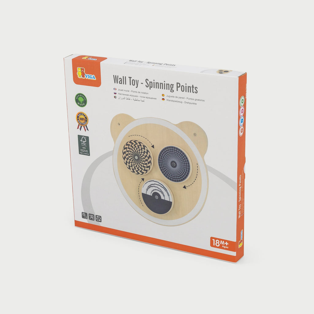 Wall Toy Spinning Points | Montessori Sensory Wall Toy for Kids 18M+