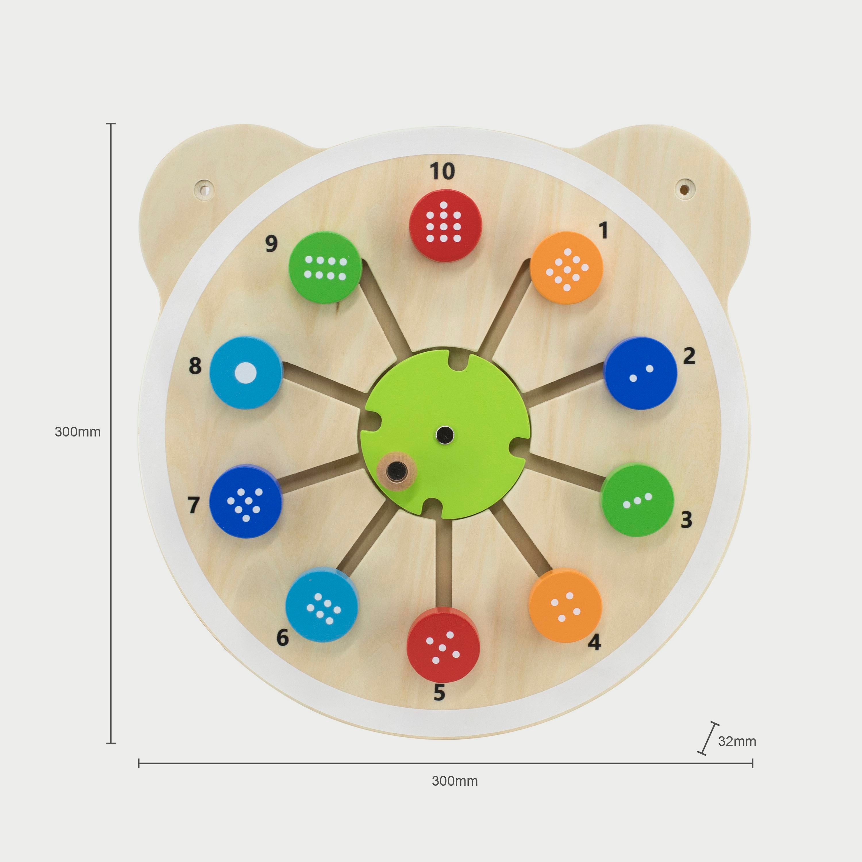 Wall Toy Matching Numbers | Montessori Number Learning Wall Board for Kids 18M+