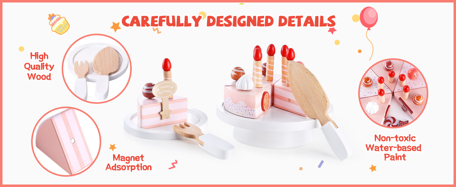 Interactive Birthday Cake Toy for Kids | Pretend Play Birthday Celebration Set 3+ Years