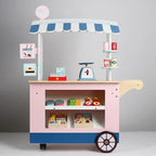 Simulation Supermarket Grocery Cart Stand | Kids Fruits & Vegetables Pretend Play Shop Toy
