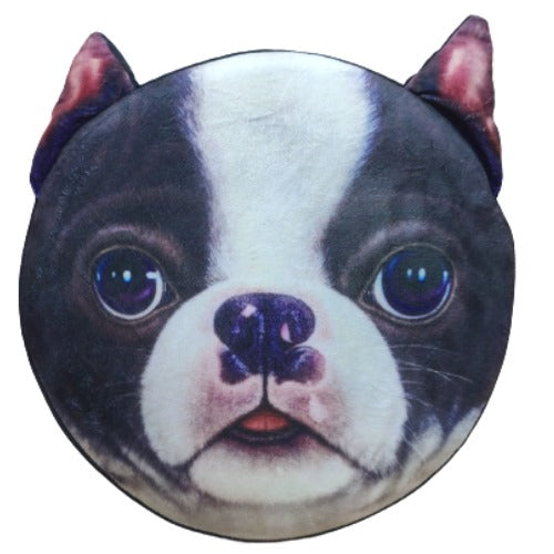 3D Dog Lovers Cushion | Kids Velvet Animal Shape Soft Decorative Pillow