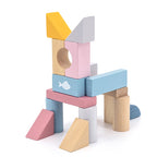Wooden Building Blocks 60 Pcs Set | Educational Stacking Toy for Kids 3+