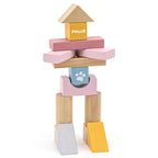 Wooden Building Blocks 60 Pcs Set | Educational Stacking Toy for Kids 3+