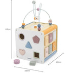 Wooden Activity Cube 8-in-1 | Montessori Motor Skills Learning Toy for Kids 18M+