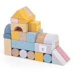 Wooden Building Blocks 60 Pcs Set | Educational Stacking Toy for Kids 3+
