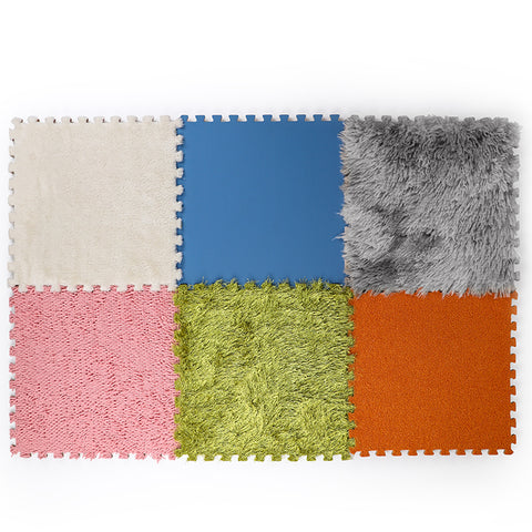 Sensory Puzzle EVA Play Floor Mat 6 PCS | Kids Tactile Sensory Foam Tile Set