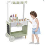 Jumbo Mobile Ice Cream Cart | Wooden Pretend Play Ice Cream Stand for Kids
