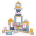 Wooden Building Blocks 60 Pcs Set | Educational Stacking Toy for Kids 3+