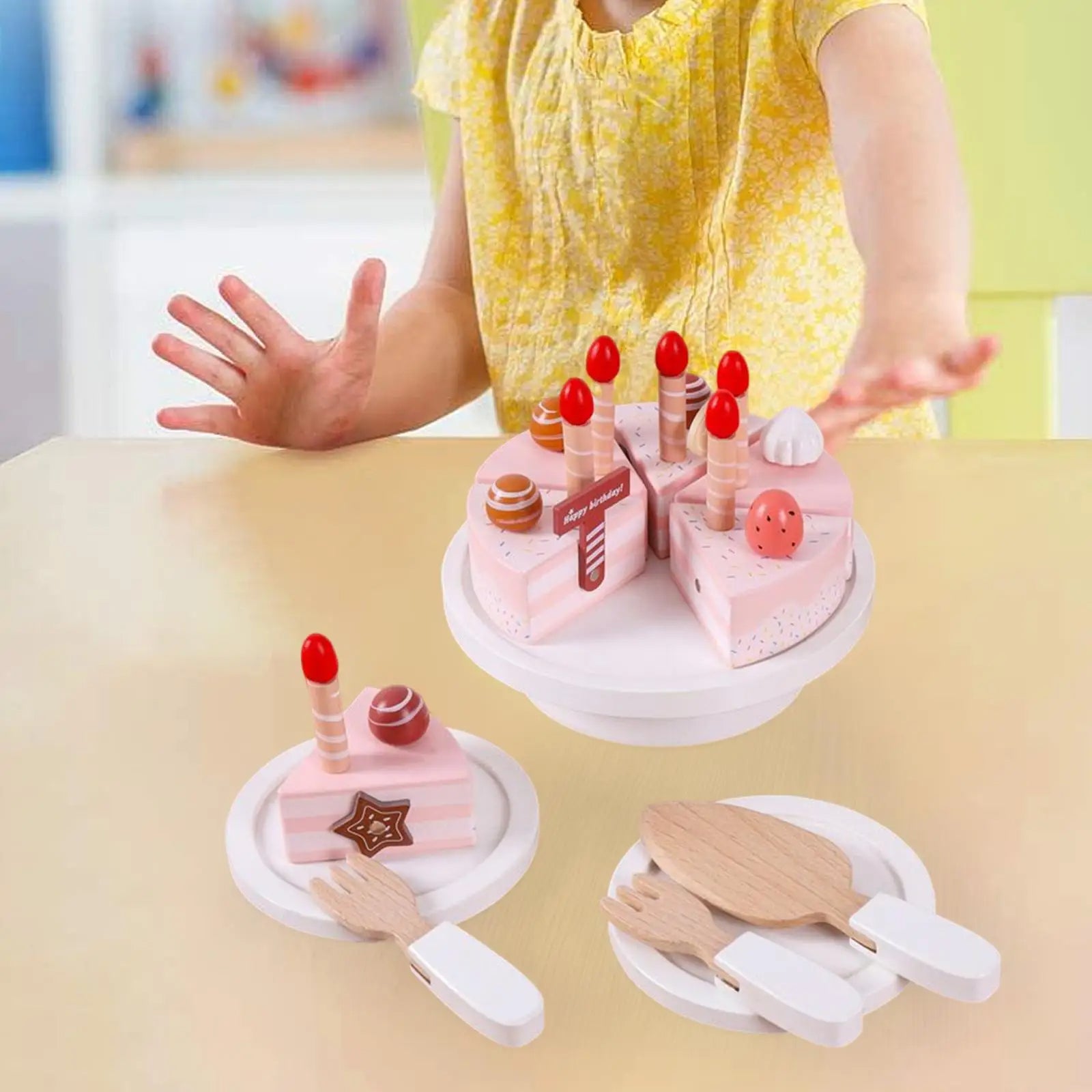 Interactive Birthday Cake Toy for Kids | Pretend Play Birthday Celebration Set 3+ Years