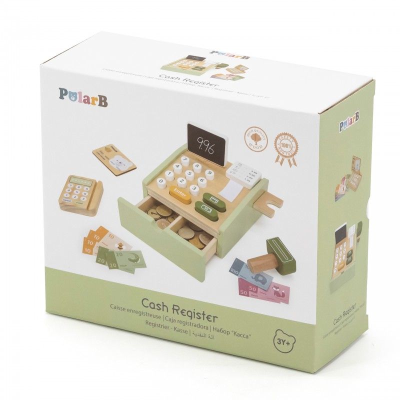 Kids Cash Register Toy Set | Pretend Play Supermarket Scanner & Credit Card Machine