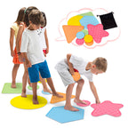 Silicone Textured Sensory Play Mat Toys 10 PCS | Tactile Fidget Rings for Kids