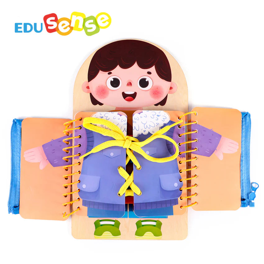 Montessori Busy Book for Toddlers | Dress-Up Learning Activity Book Age 2+