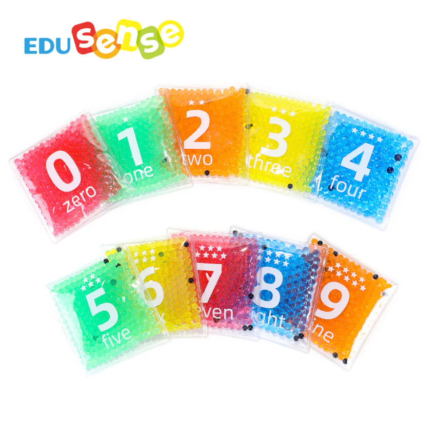 Numbers Jelly Balls 0–9 | Sensory Fidget Toy Set for Kids Motor Skills Learning