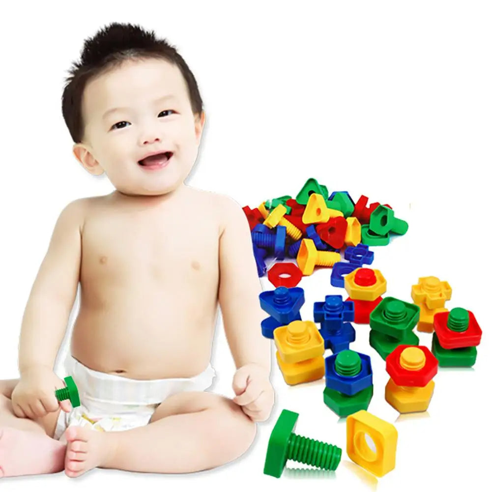 Nuts &amp; Bolts 50 Pcs | STEM Learning Construction Toy for Kids