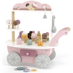 Wooden Ice Cream Cart Mini | Pretend Play Ice Cream Shop Toy for Kids