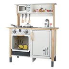 Maya Modern Wooden Kitchen Set for Kids | Pretend Play Kitchenette with Accessories