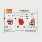 Table Top Wooden Kitchen Set with Accessories | Kids Pretend Play Cooking Toy Age 3+