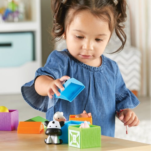 Peekaboo Learning Farm Toy Set | Kids Counting & Color Sorting Educational Play