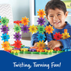 Gears! Gears! Gears! Deluxe Building Set | Kids Engineering Construction Toy 100 Pcs