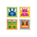 Getting Dressed Wooden Wall Panels | Kids Dressing & Fine Motor Skills Activity Boards