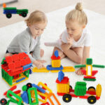 Bristle Blocks by Battat 68 Pcs | Kids STEM Creative Building Blocks Toy Set