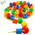Jumbo Lacing Beads with String & Tote 54 Pcs