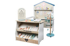 Wooden Medical Hospital Pretend Play Set Kids | Doctor Role Play Toy Station