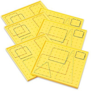 Geo Board Set of 4 | Montessori Geometry Learning Toy for Kids 7–11
