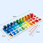Montessori Smart Math Board | Kids Number Matching & Fishing Learning Toy