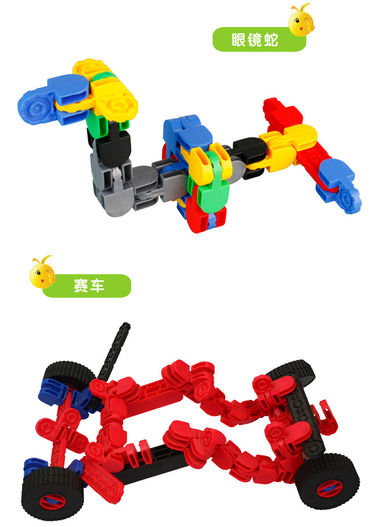 Stitching Intellective Learning Blocks 152 Pcs | Kids STEM Educational Connecting Toy Set