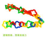 Linking Shapes 185 Pcs | Kids STEM Connecting Building Blocks Educational Toy Set